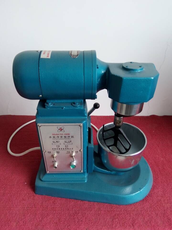 Test di laboratorio Apparato miscelatore a mortaio cemento, miscelatore in pasta di cemento