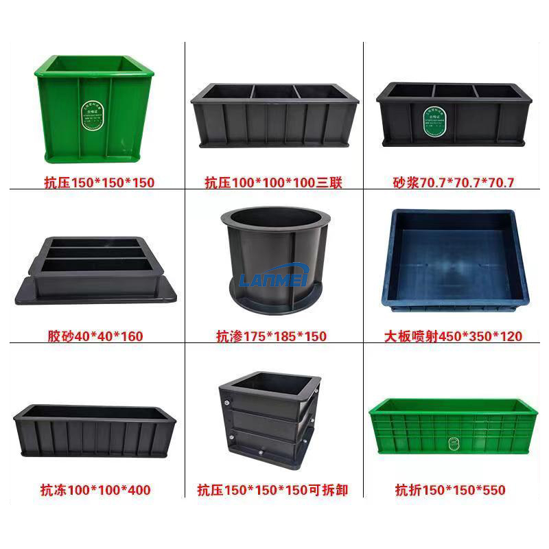 Stampo per cubo in calcestruzzo di plastica